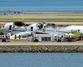 Acidente aéreo no aeroporto de San Francisco – EUA